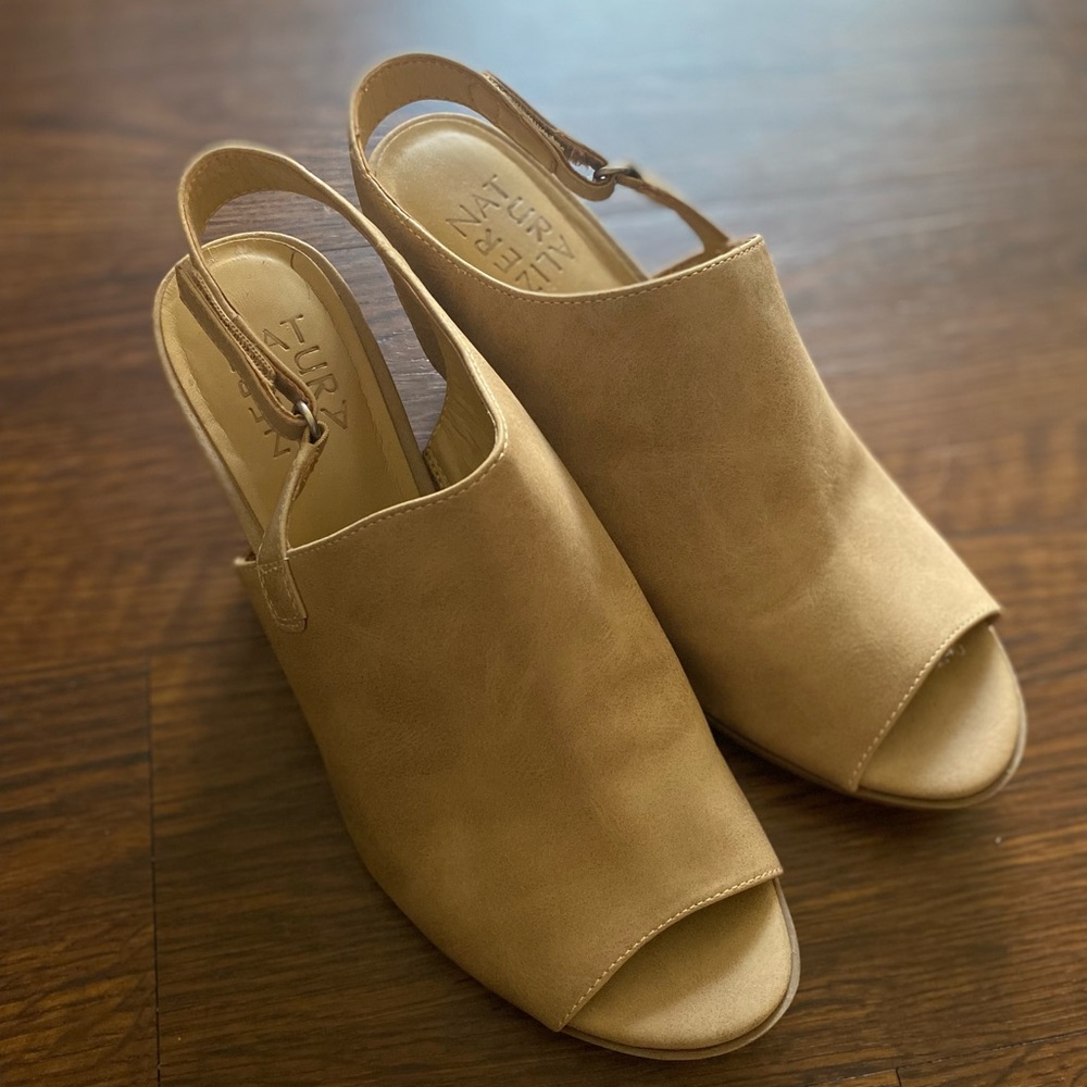 Naturalizer Slingback Dress Sandals, Taupe, 9M